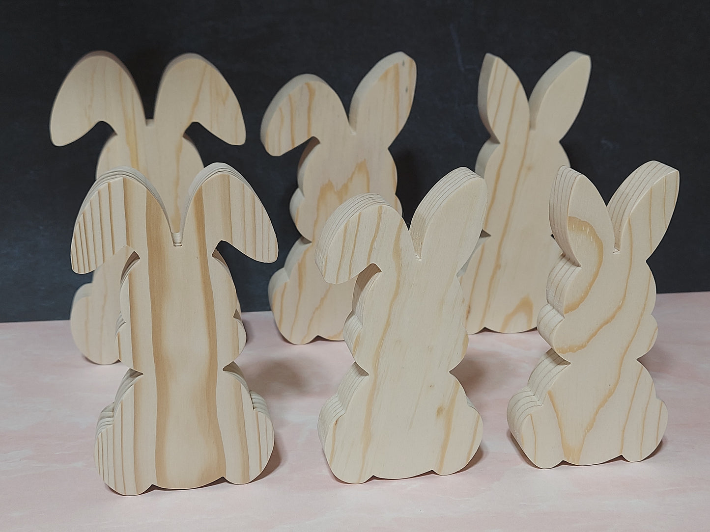 Unfinished Wooden Easter Bunny Cutout