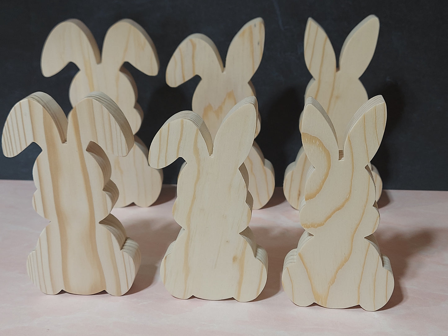 Unfinished Wooden Easter Bunny Cutout