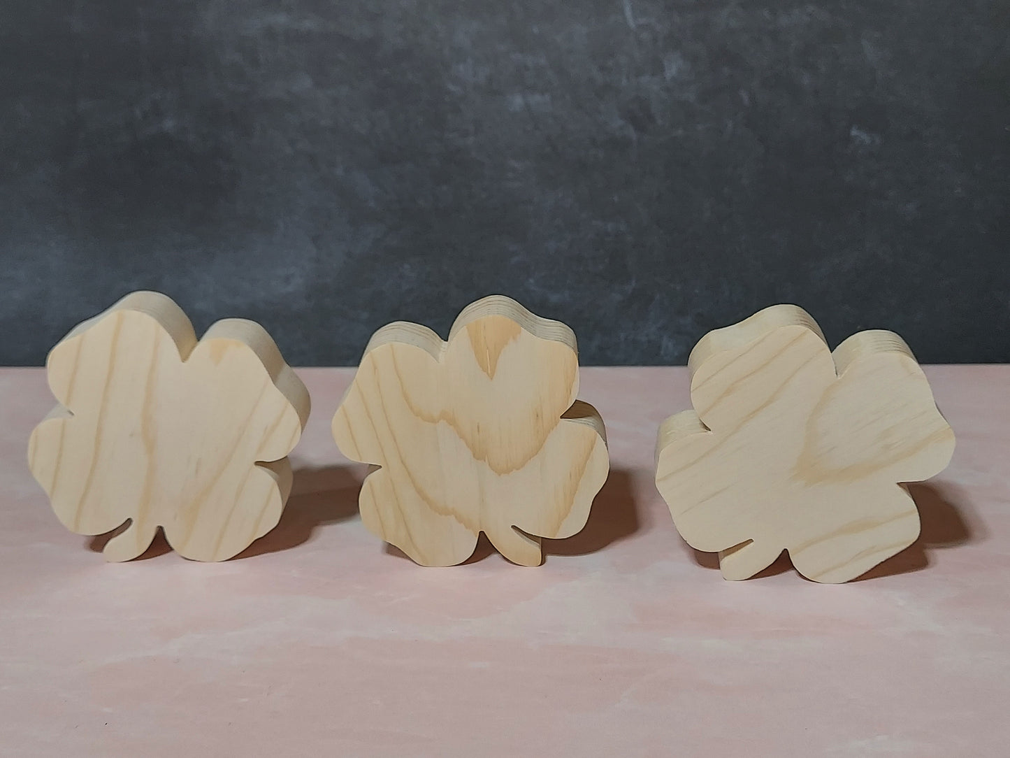 Unfinished Wooden Shamrock Cutout