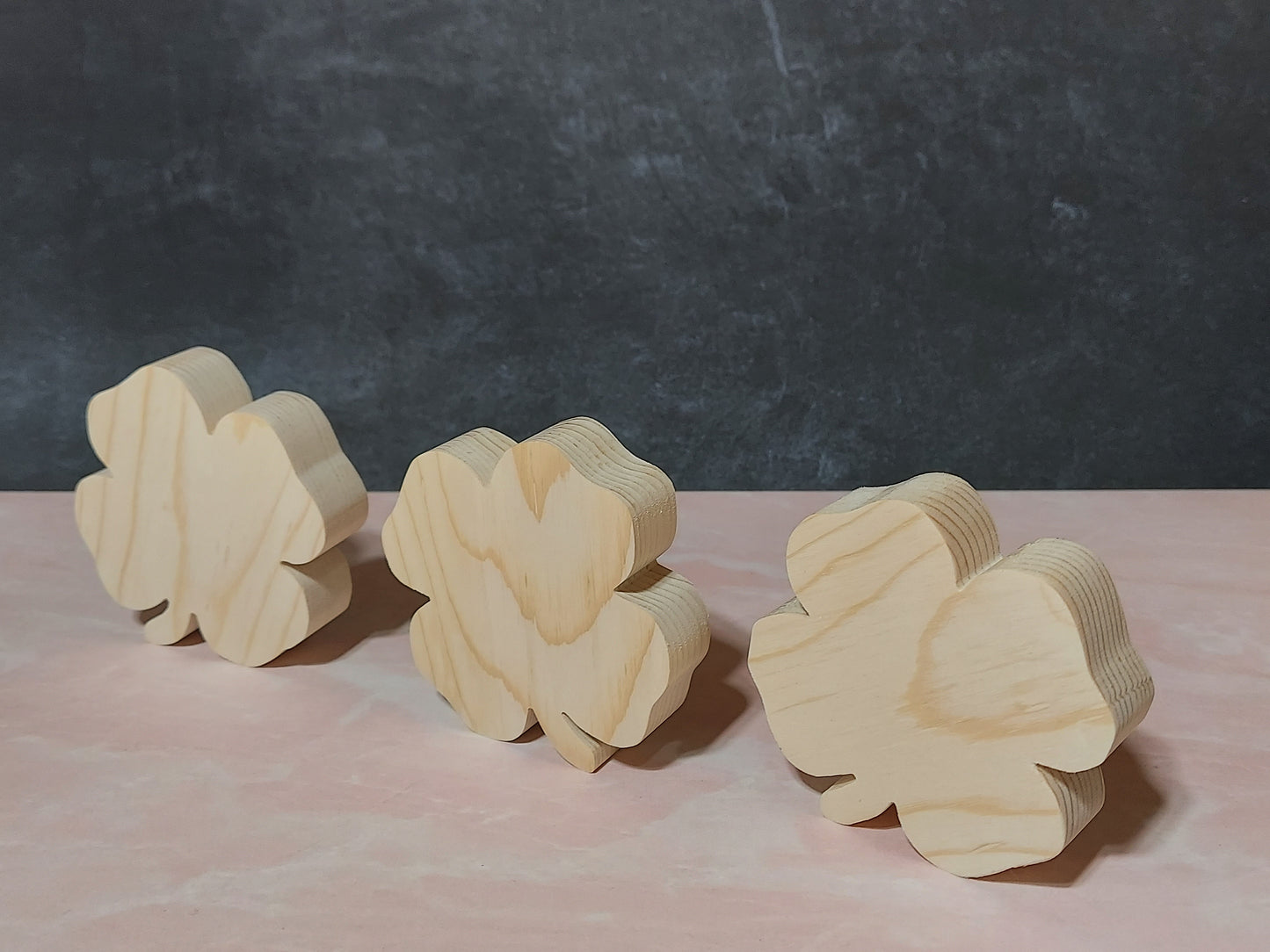 Unfinished Wooden Shamrock Cutout