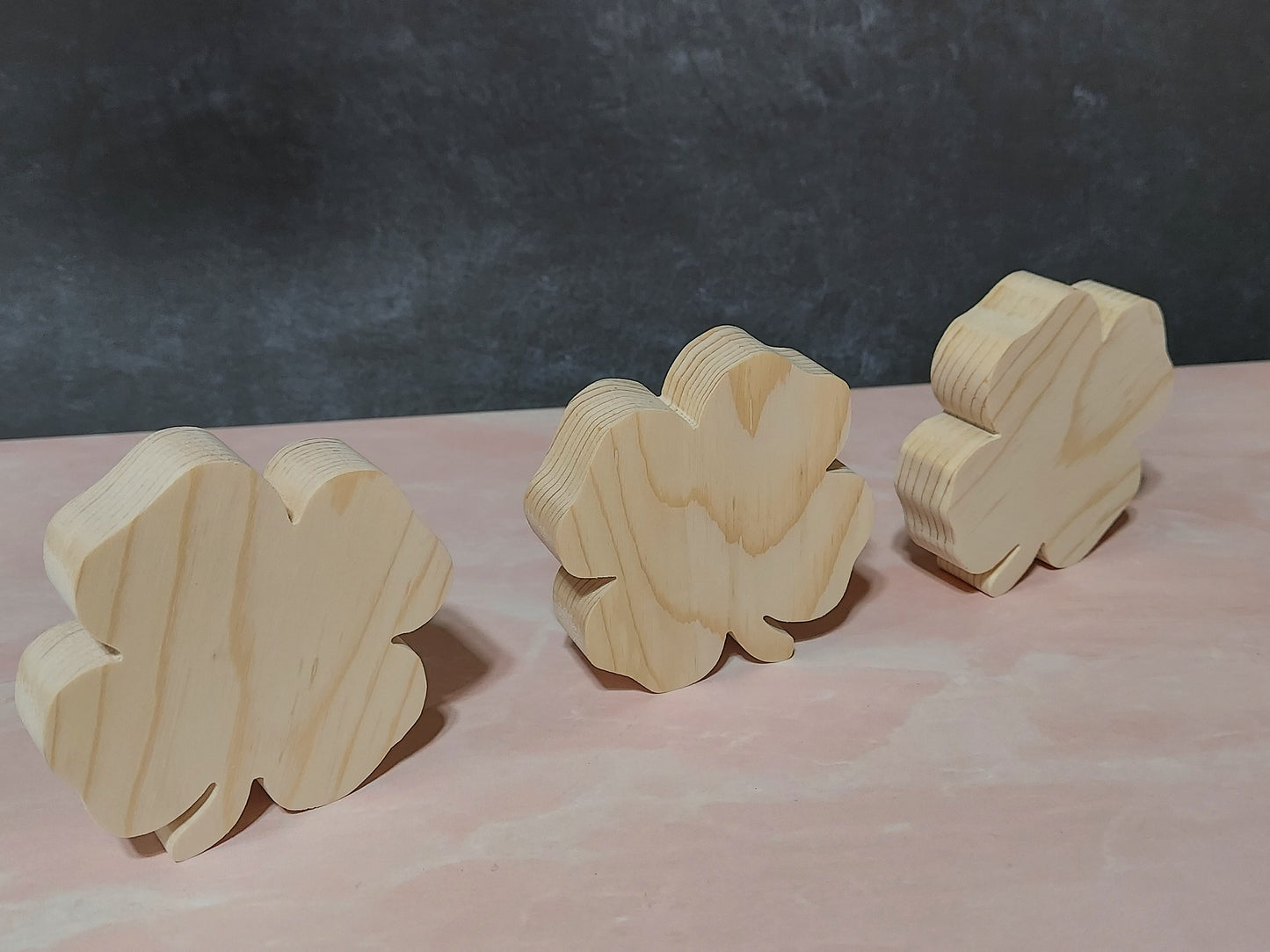 Unfinished Wooden Shamrock Cutout