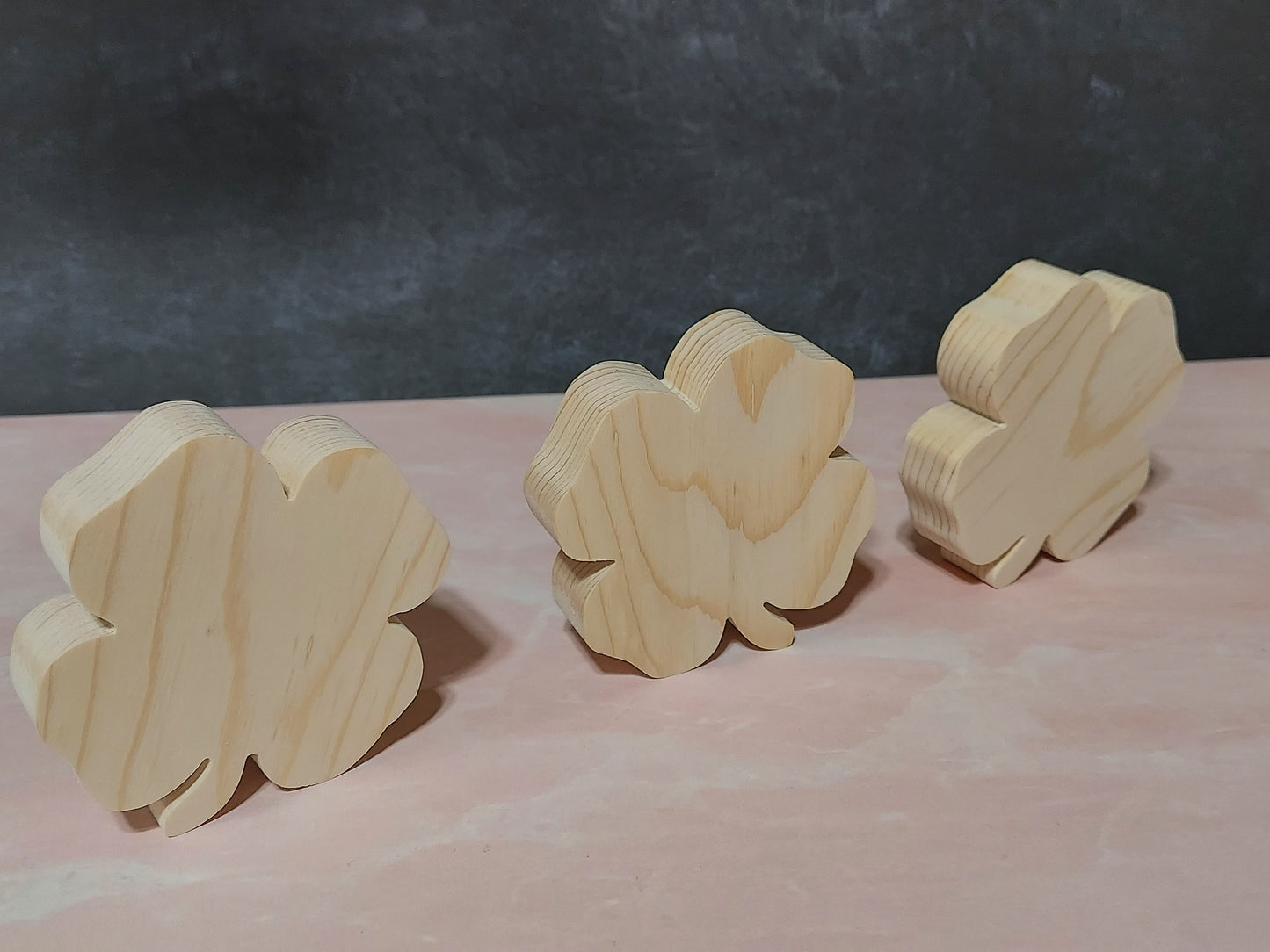 Unfinished Wooden Shamrock Cutout