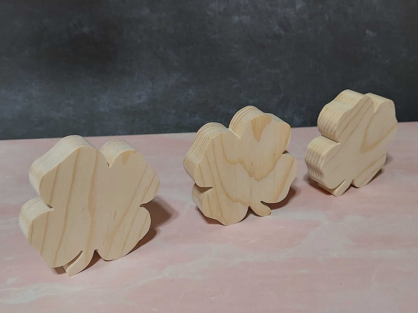 Unfinished Wooden Shamrock Cutout