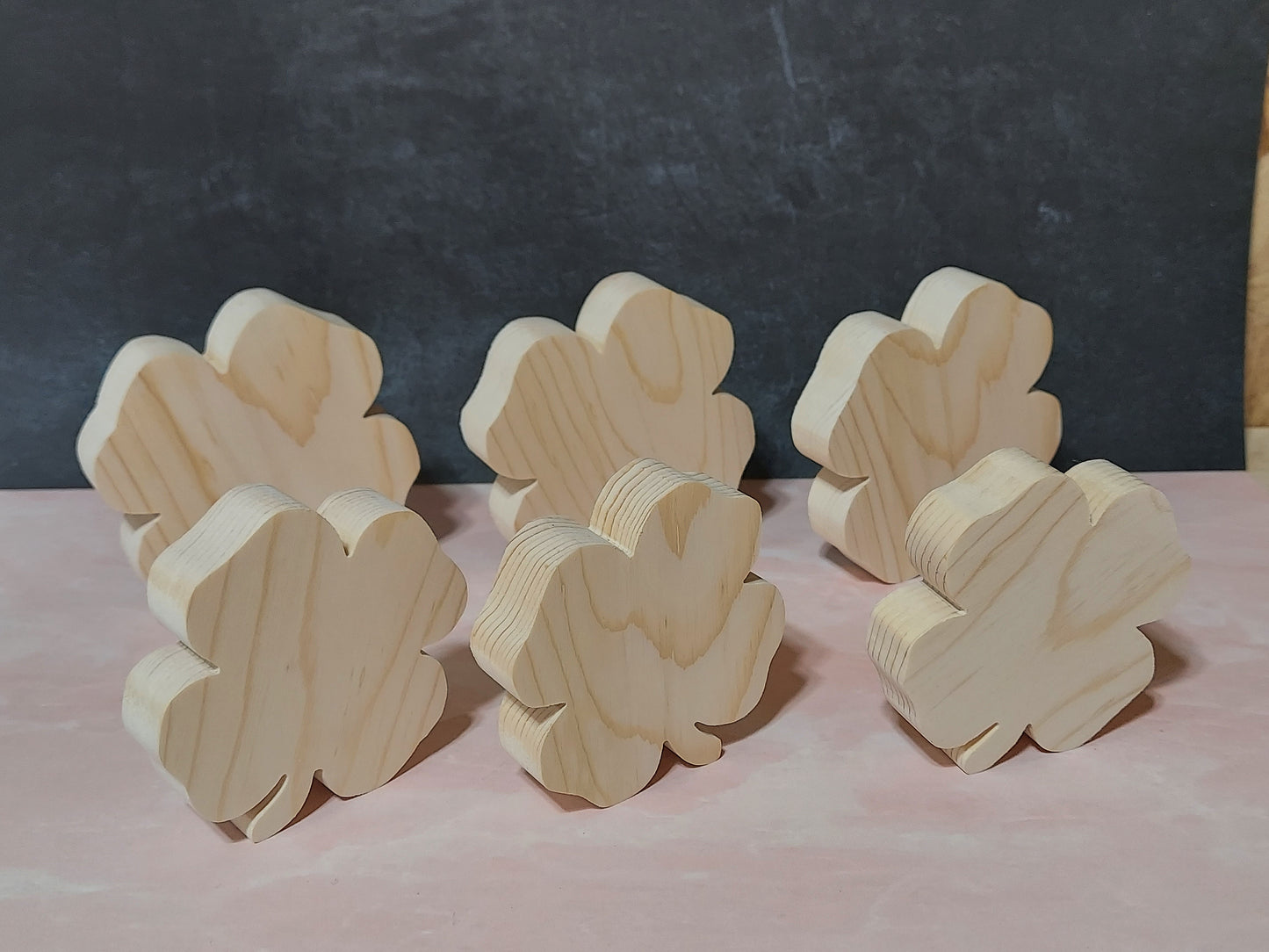 Unfinished Wooden Shamrock Cutout