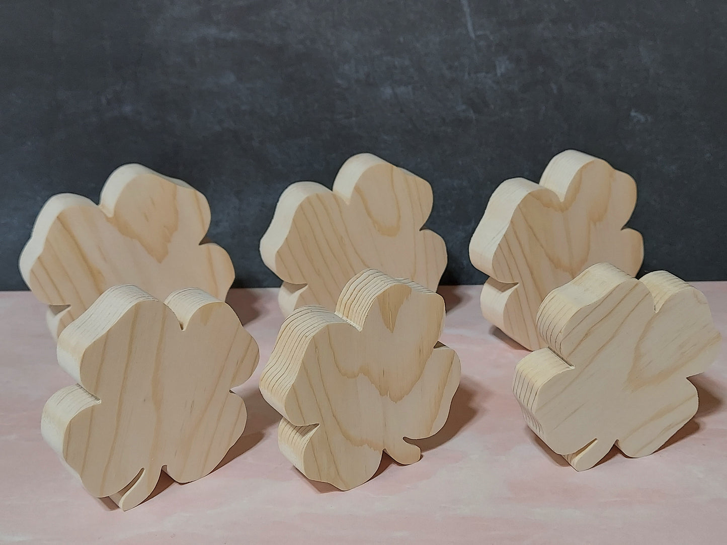 Unfinished Wooden Shamrock Cutout