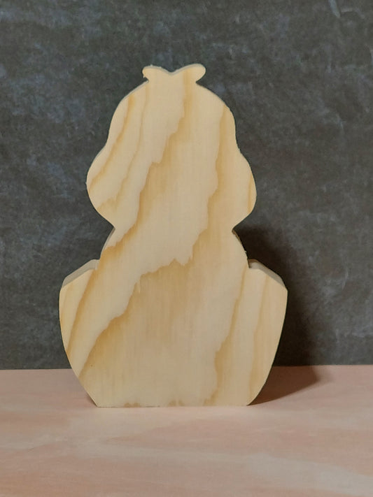 Unfinished Wooden Easter Chick Cutout