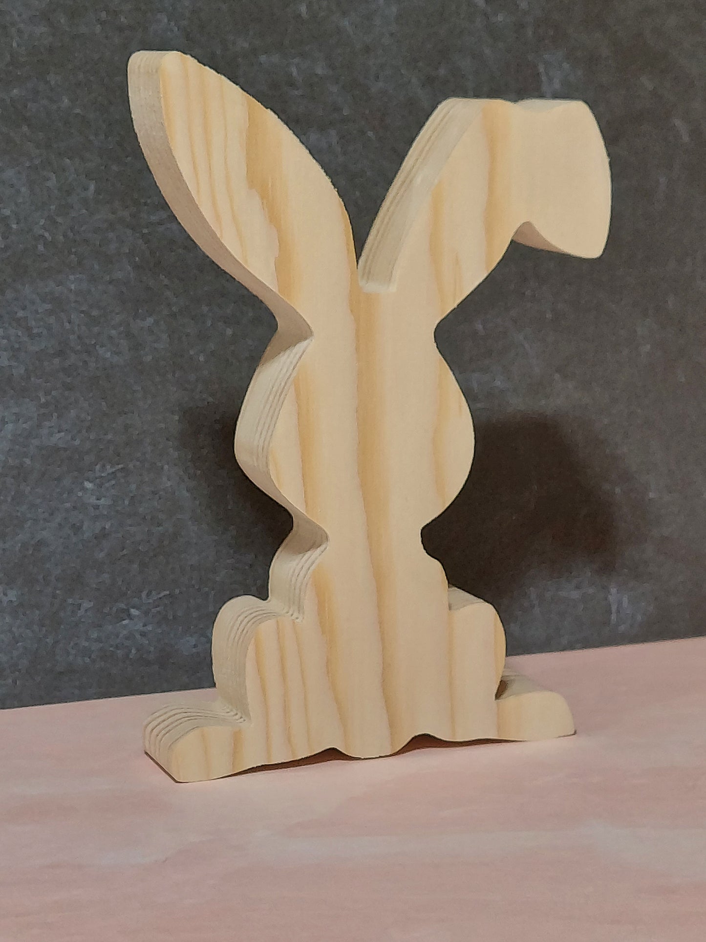 Unfinished Wooden Easter Bunny Cutout