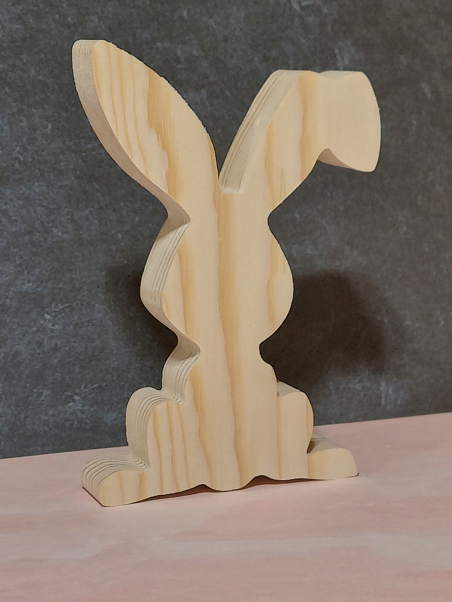 Unfinished Wooden Easter Bunny Cutout