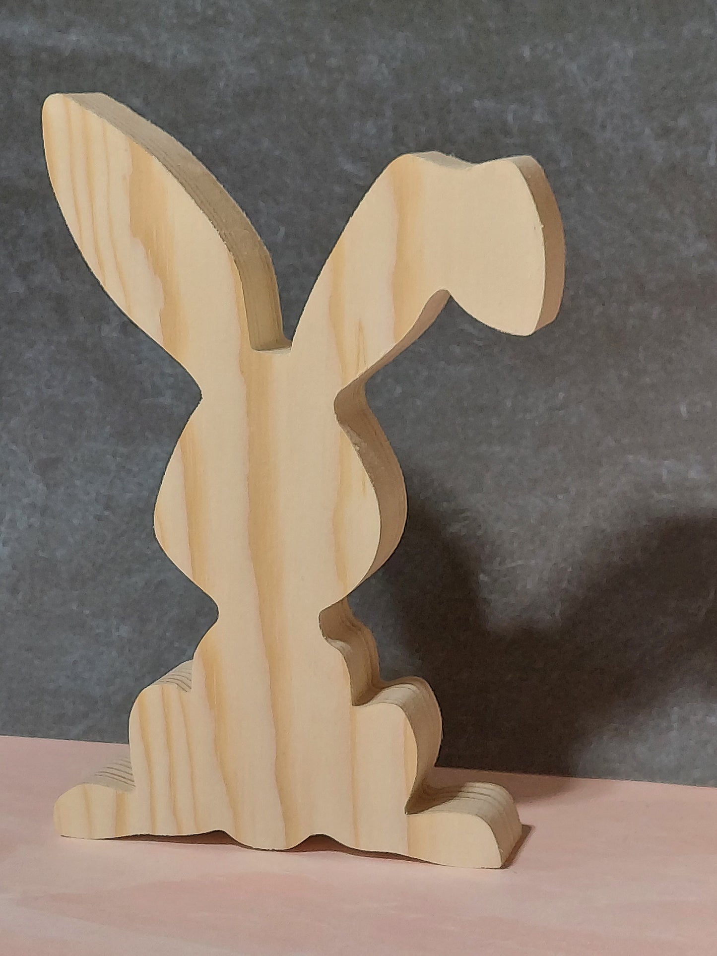 Unfinished Wooden Easter Bunny Cutout