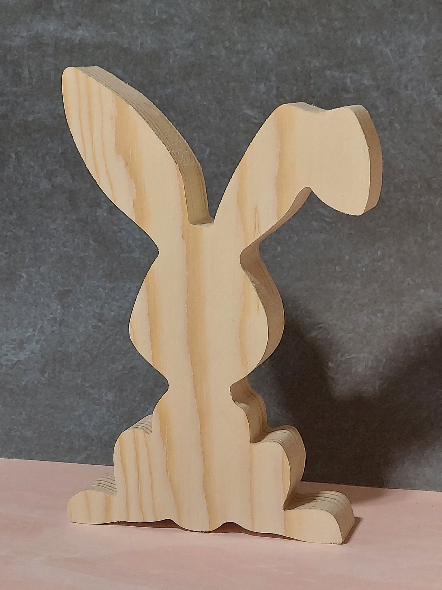 Unfinished Wooden Easter Bunny Cutout