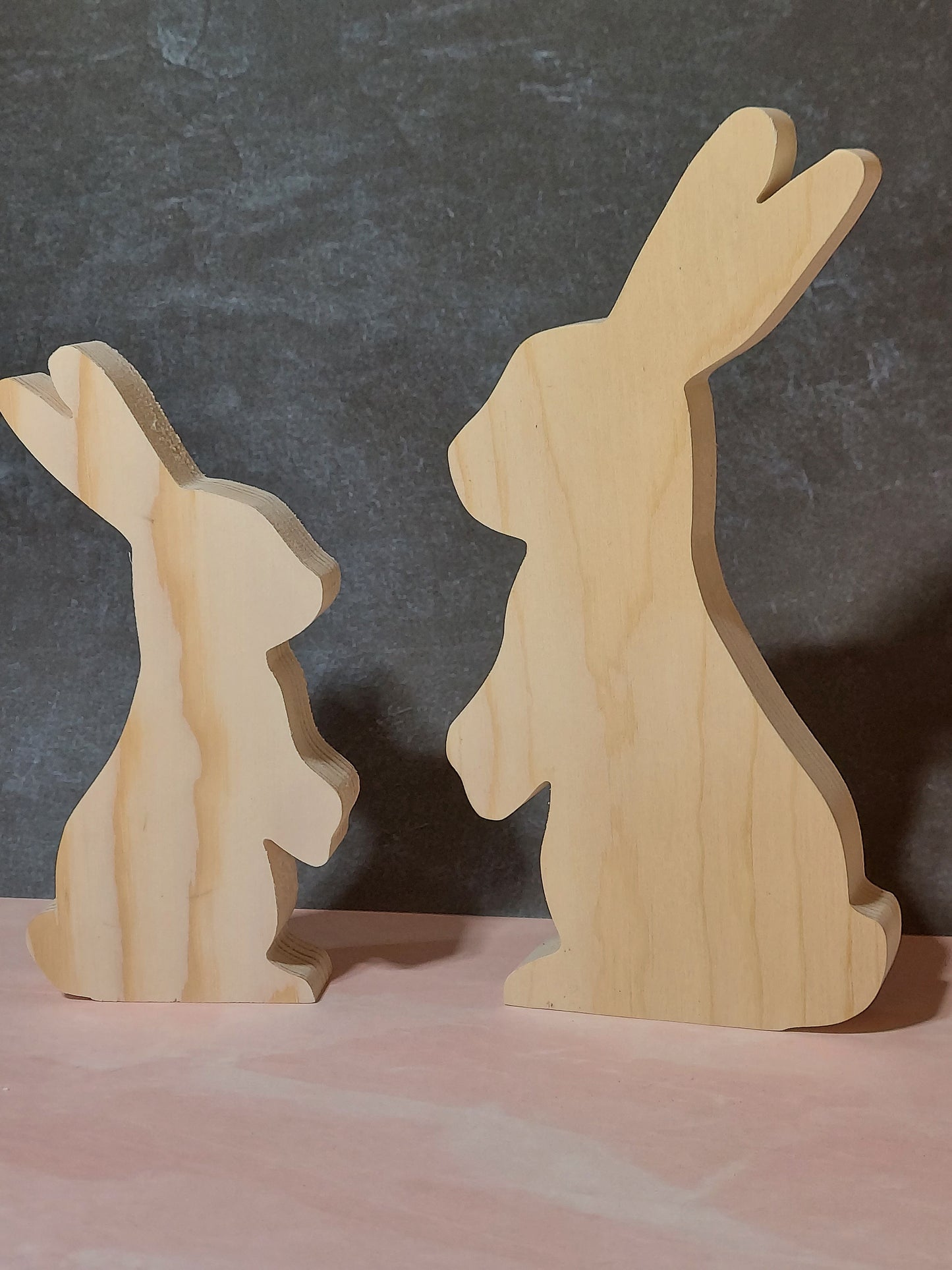 Unfinished Wooden Easter Bunny Cutout