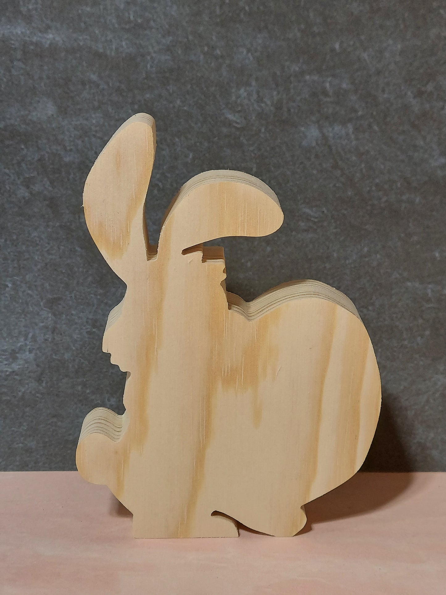 Unfinished Wooden Easter Bunny Cutout
