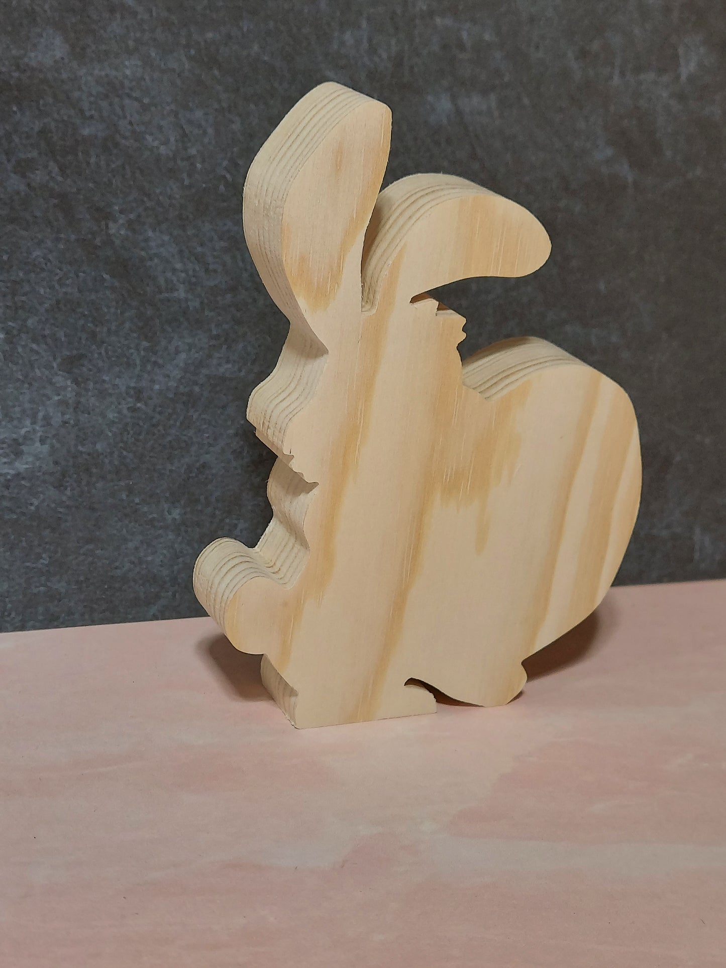 Unfinished Wooden Easter Bunny Cutout