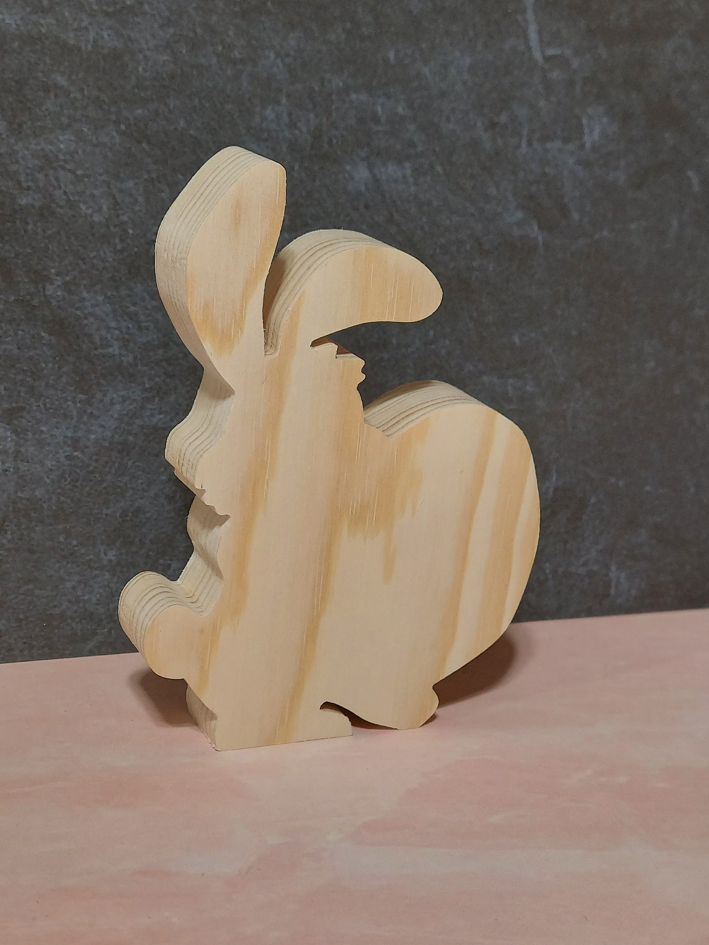 Unfinished Wooden Easter Bunny Cutout