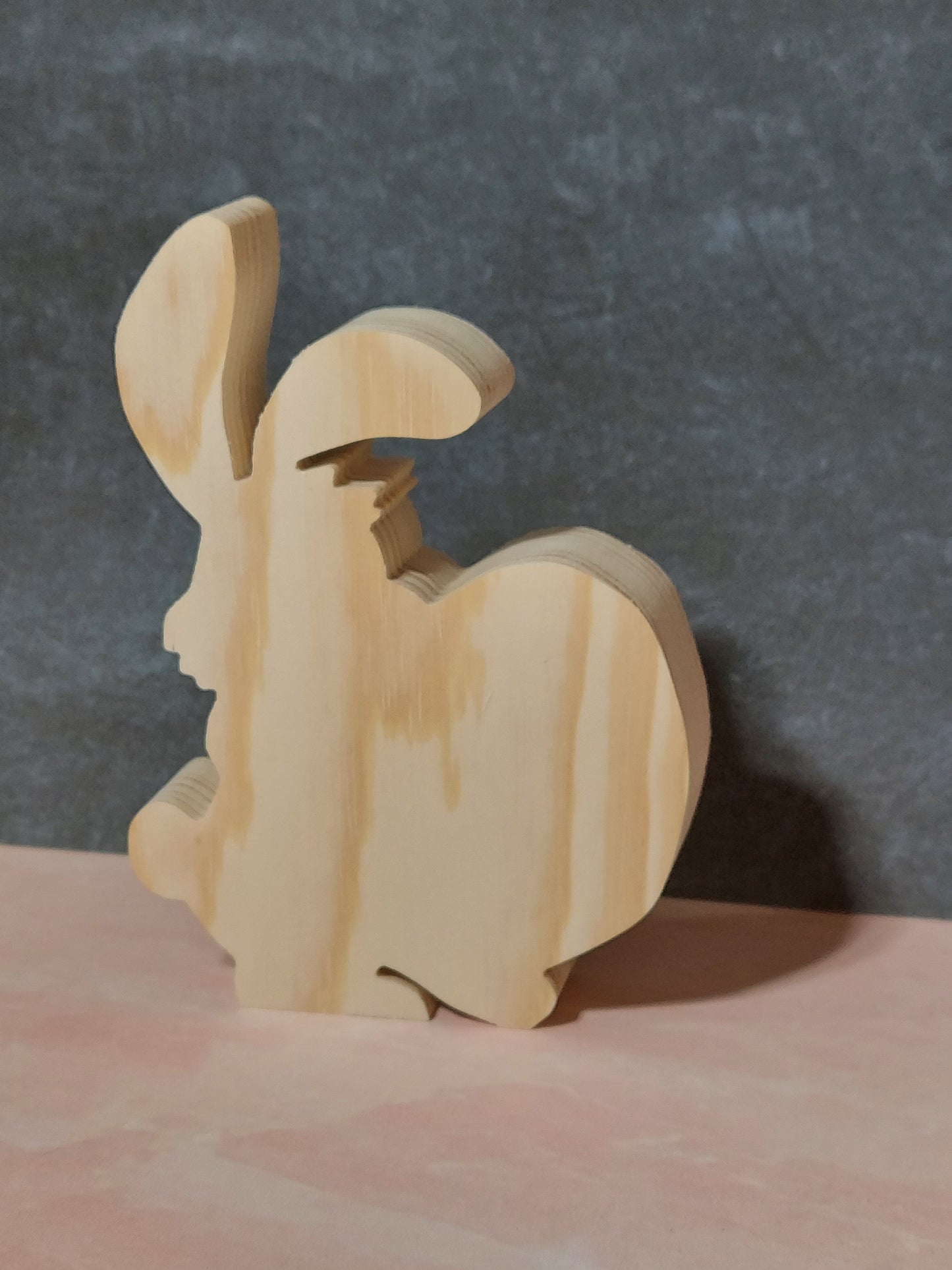 Unfinished Wooden Easter Bunny Cutout