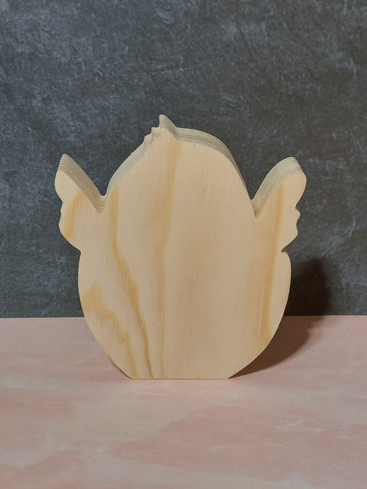 Unfinished Wooden Easter Chick Cutout