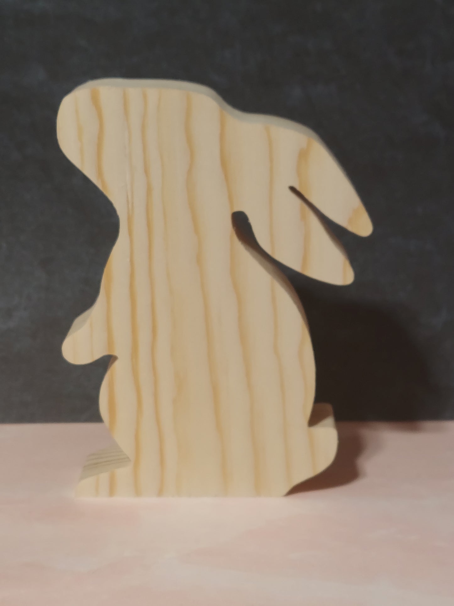 Unfinished Wooden Easter Bunny Cutout