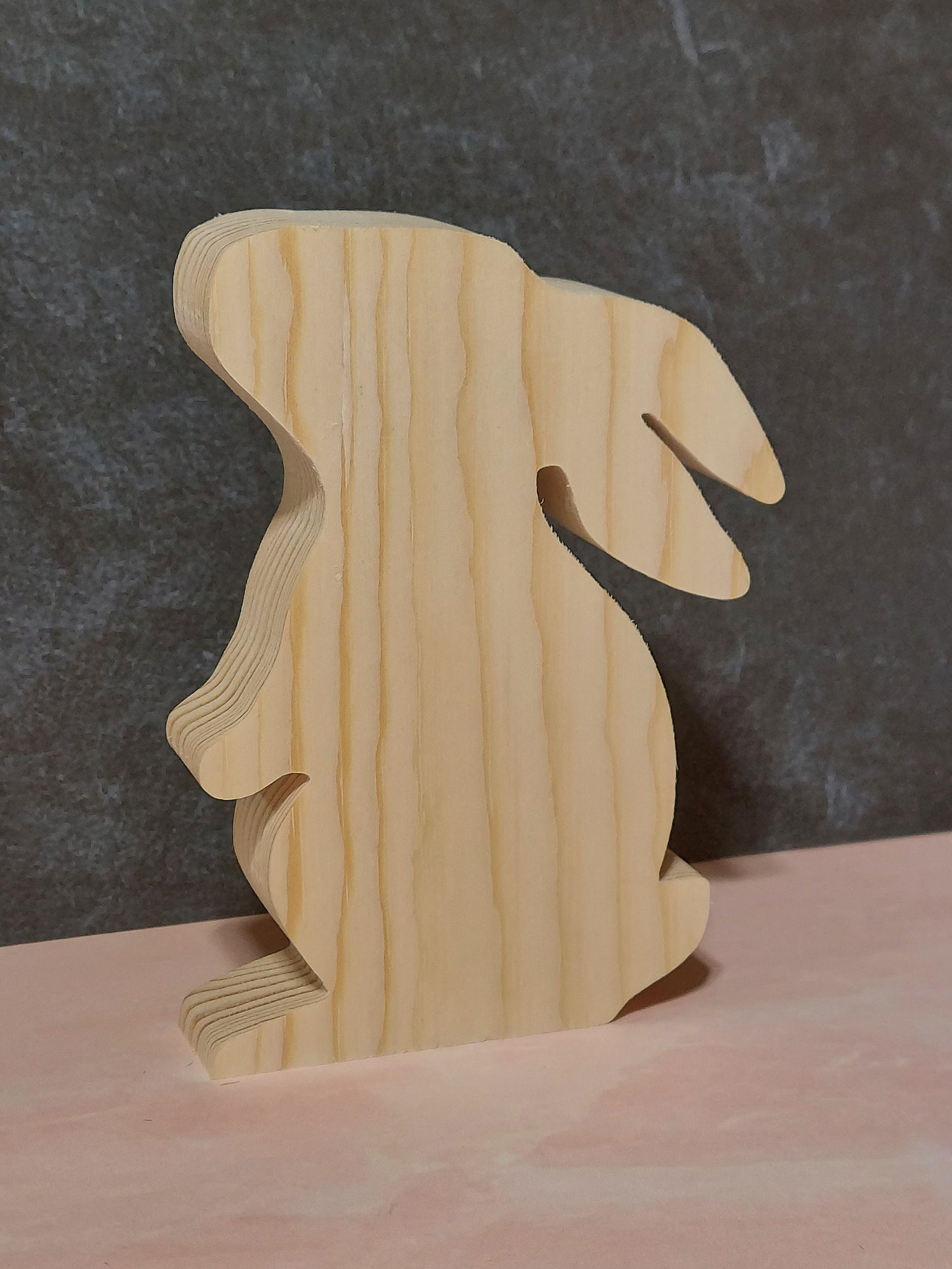 Unfinished Wooden Easter Bunny Cutout