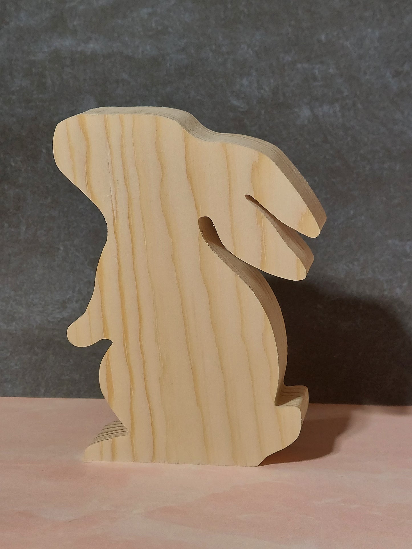 Unfinished Wooden Easter Bunny Cutout