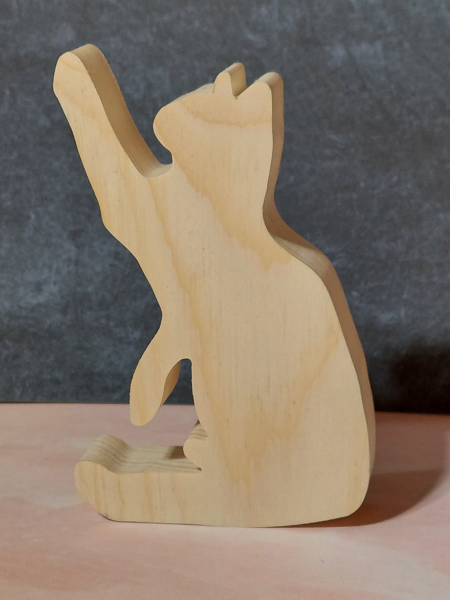 Unfinished Wooden Cat Cutout