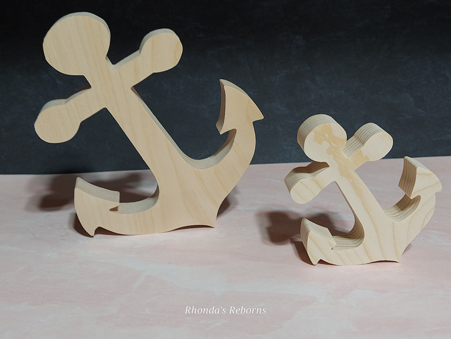 Unfinished Wooden Anchor Cutout