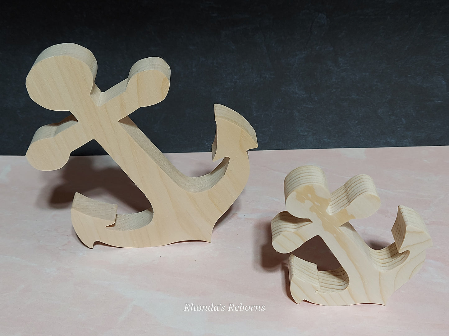 Unfinished Wooden Anchor Cutout