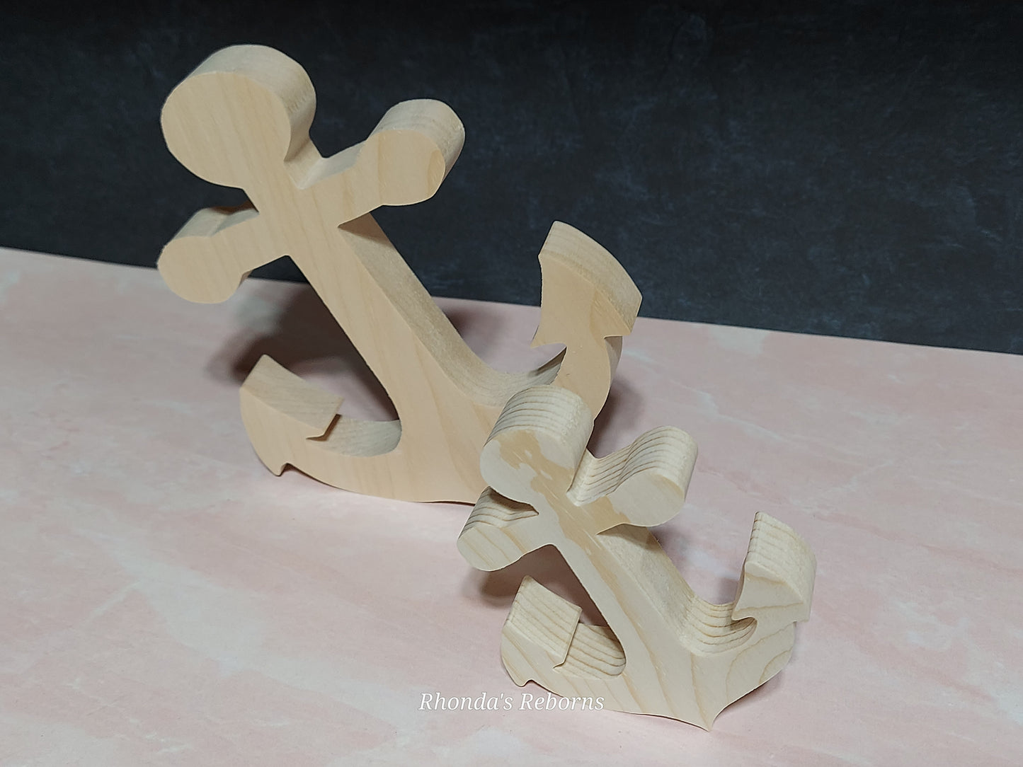 Unfinished Wooden Anchor Cutout