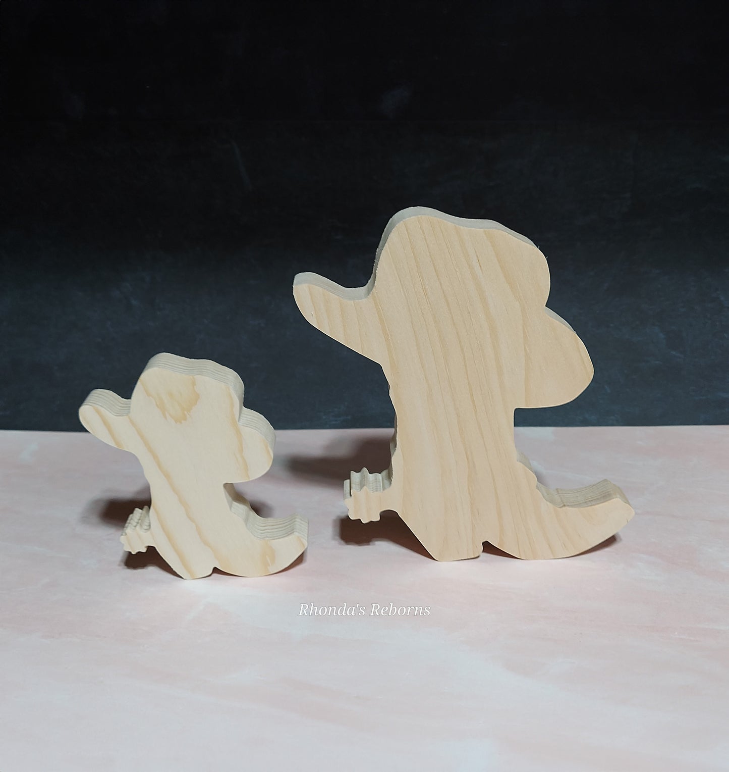 Unfinished Wooden Cowboy Boot Cutout