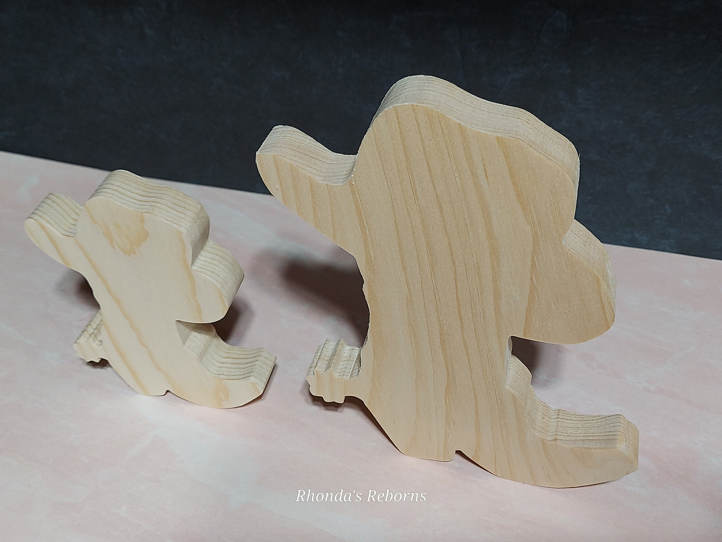 Unfinished Wooden Cowboy Boot Cutout