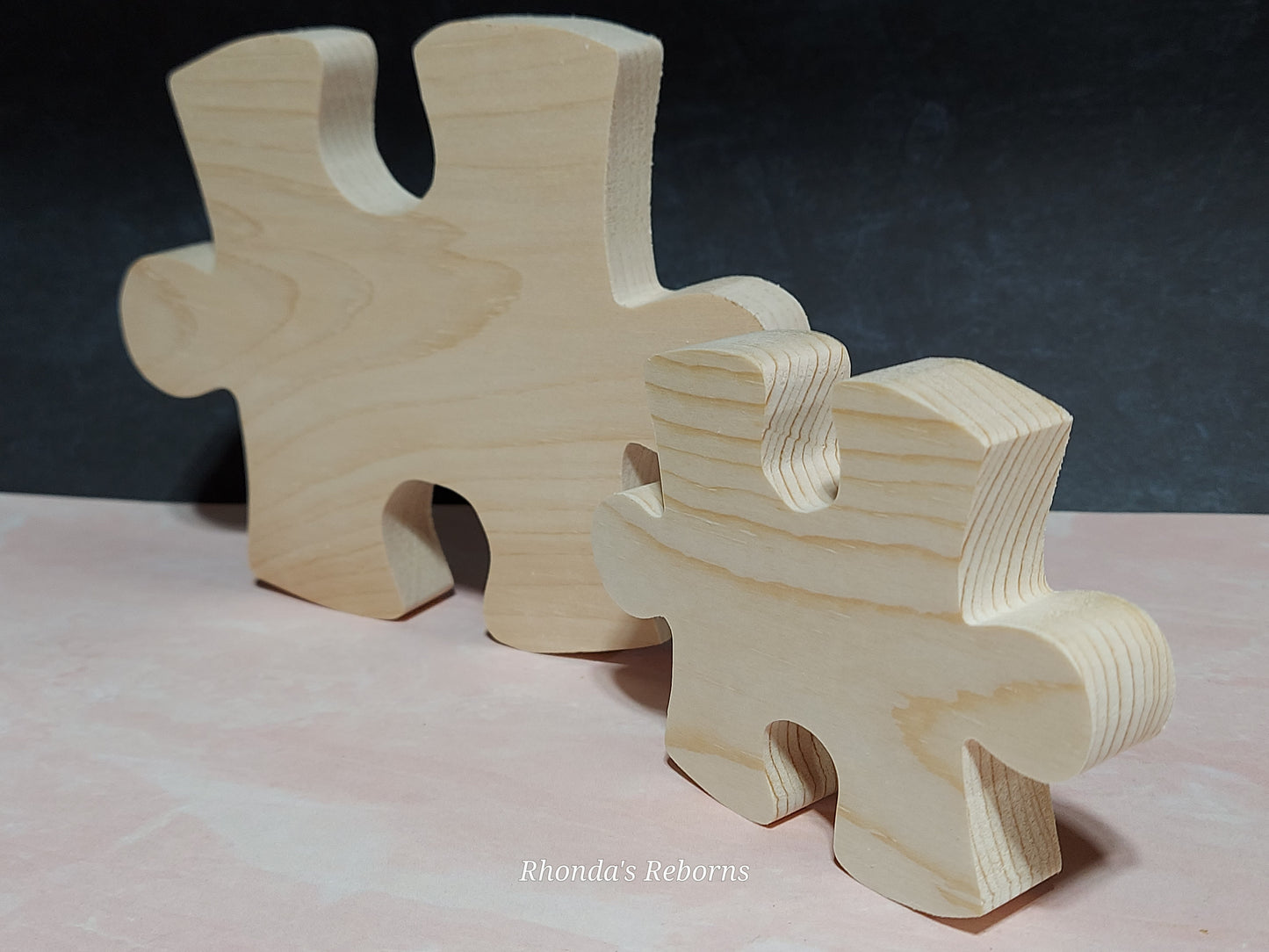 Unfinished Wooden Puzzle Piece Cutout