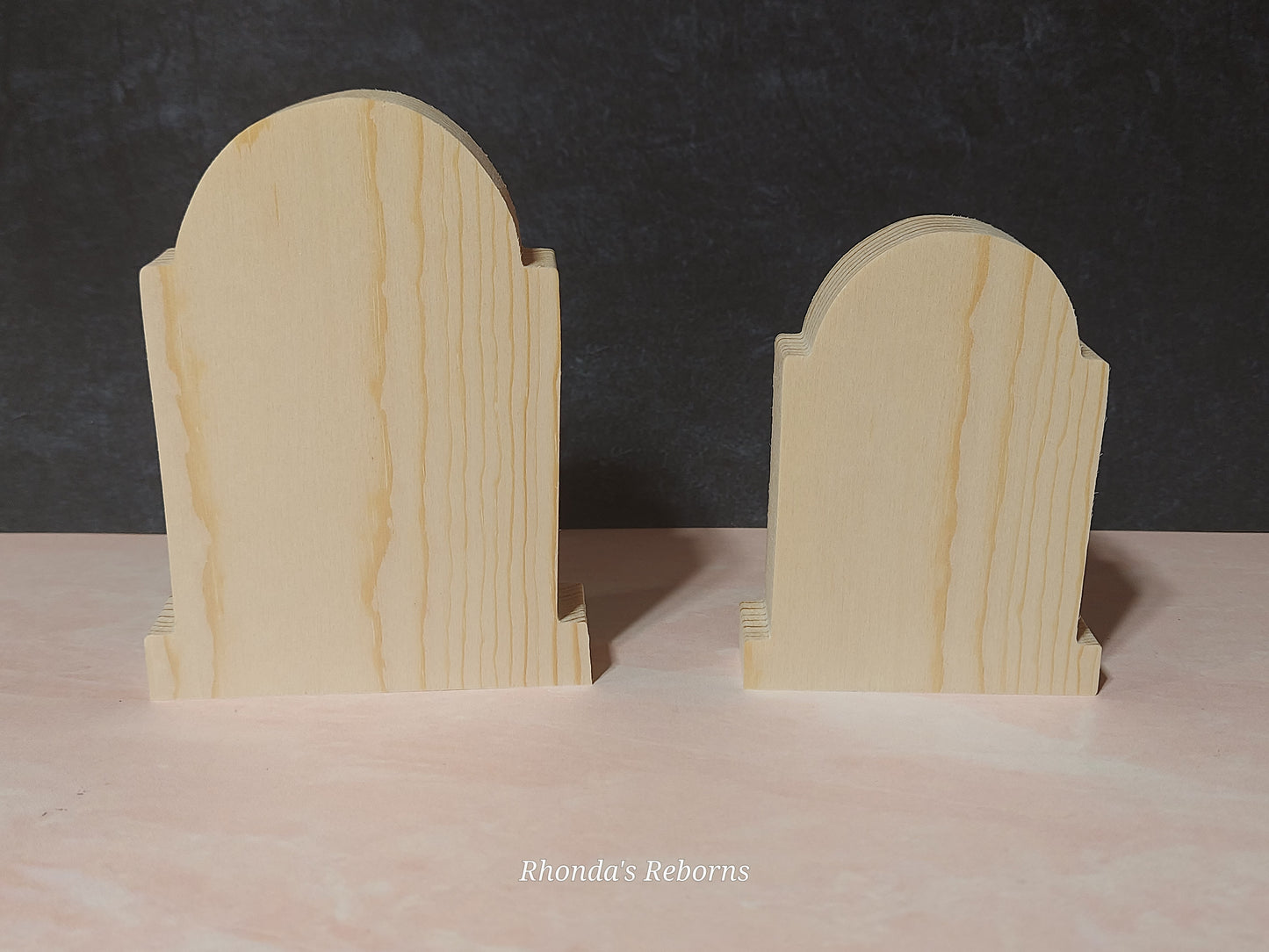 Unfinished Wooden Tombstone Cutout