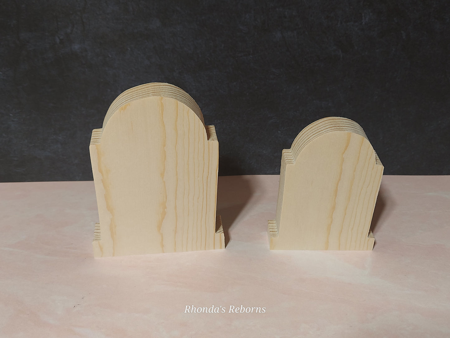 Unfinished Wooden Tombstone Cutout