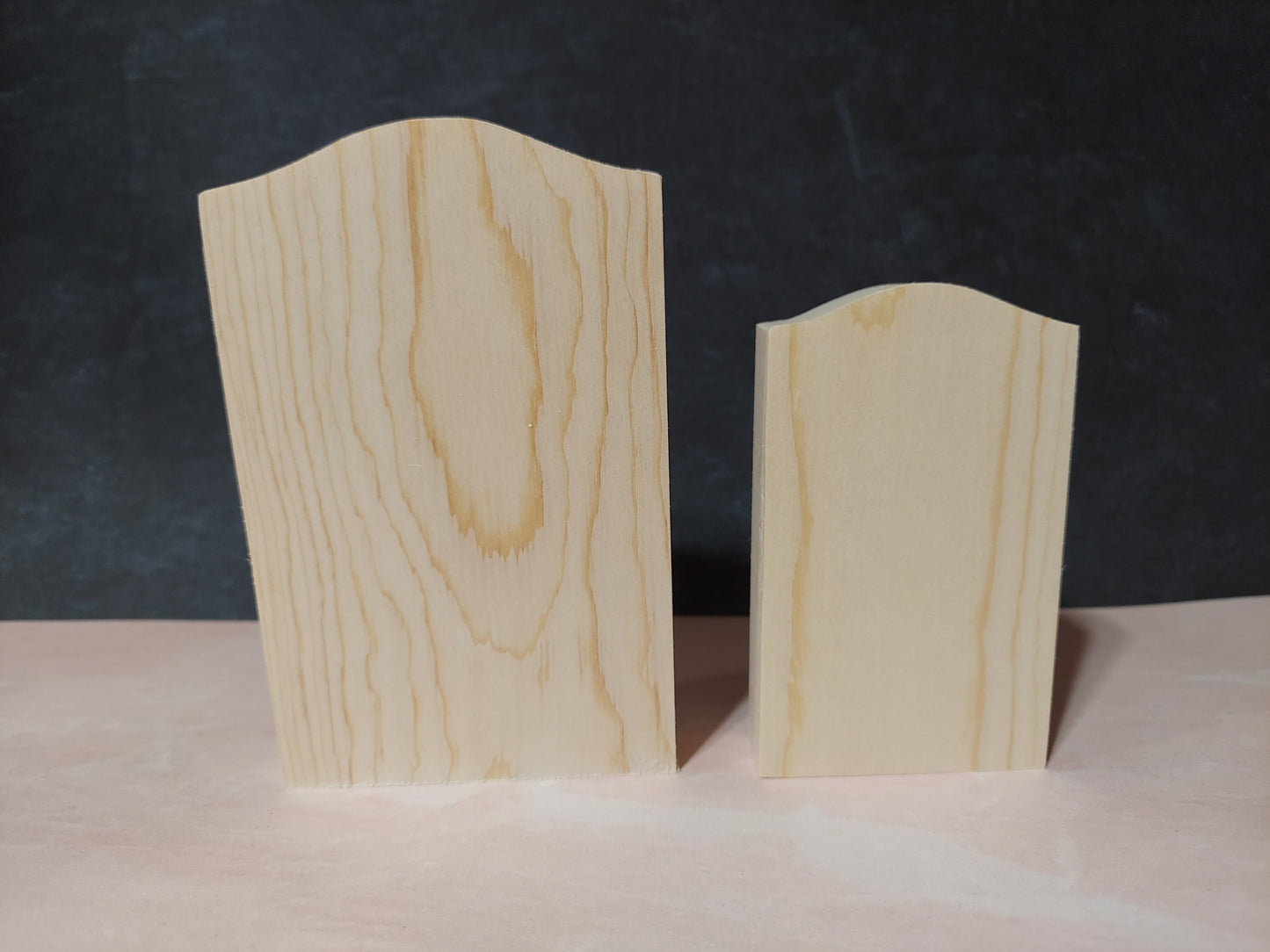 Unfinished Wooden Tombstone Cutout