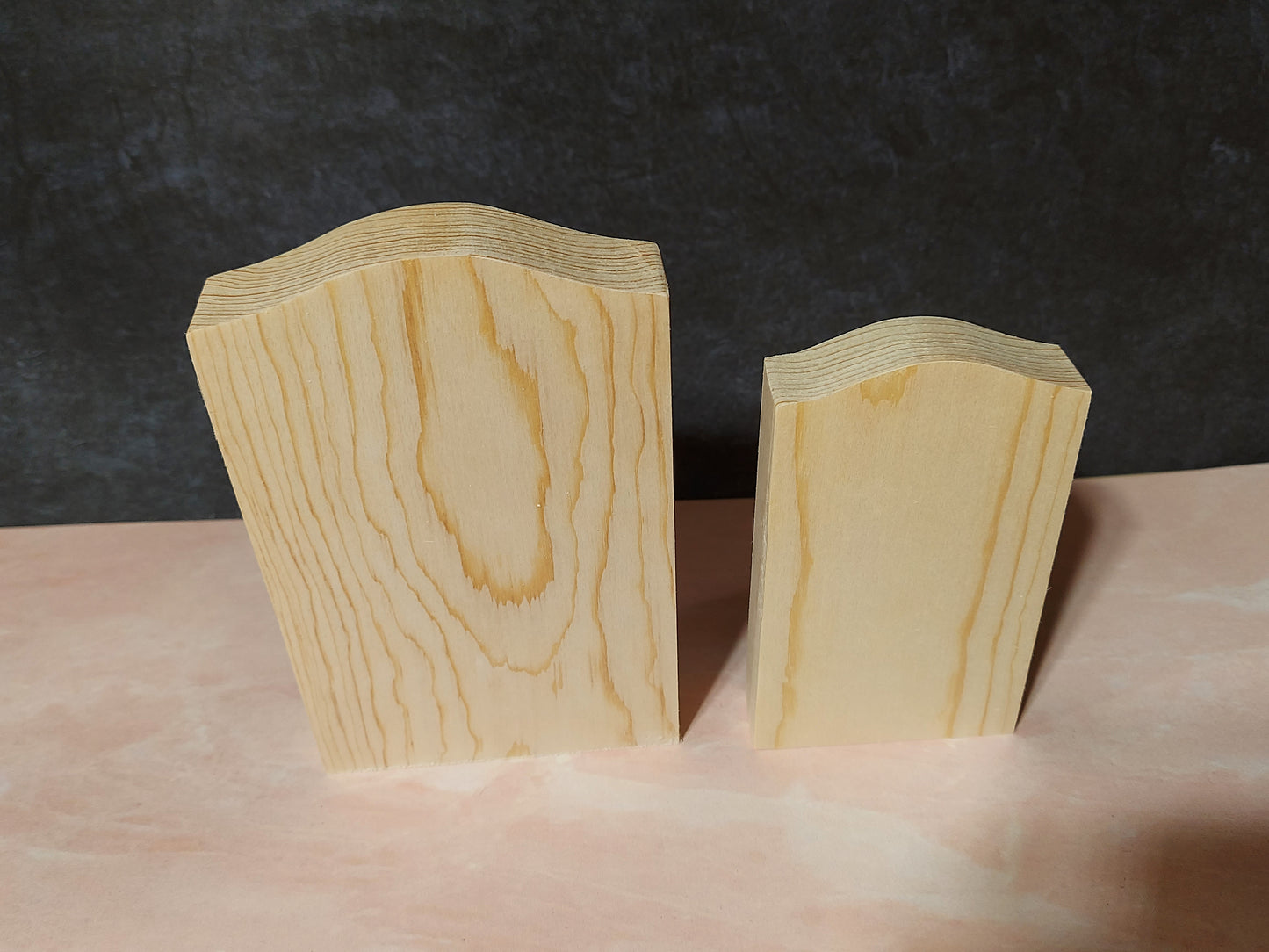 Unfinished Wooden Tombstone Cutout