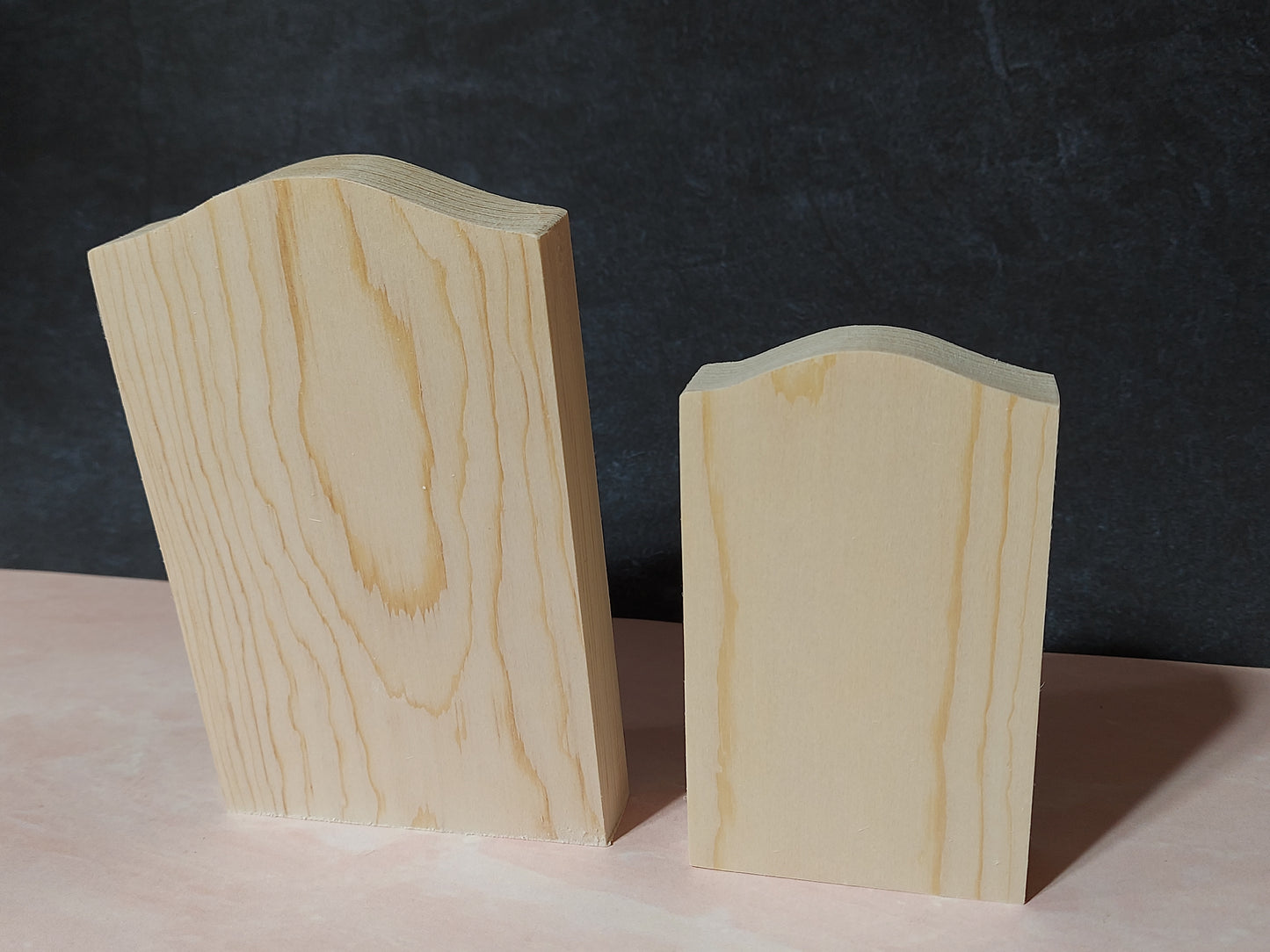 Unfinished Wooden Tombstone Cutout