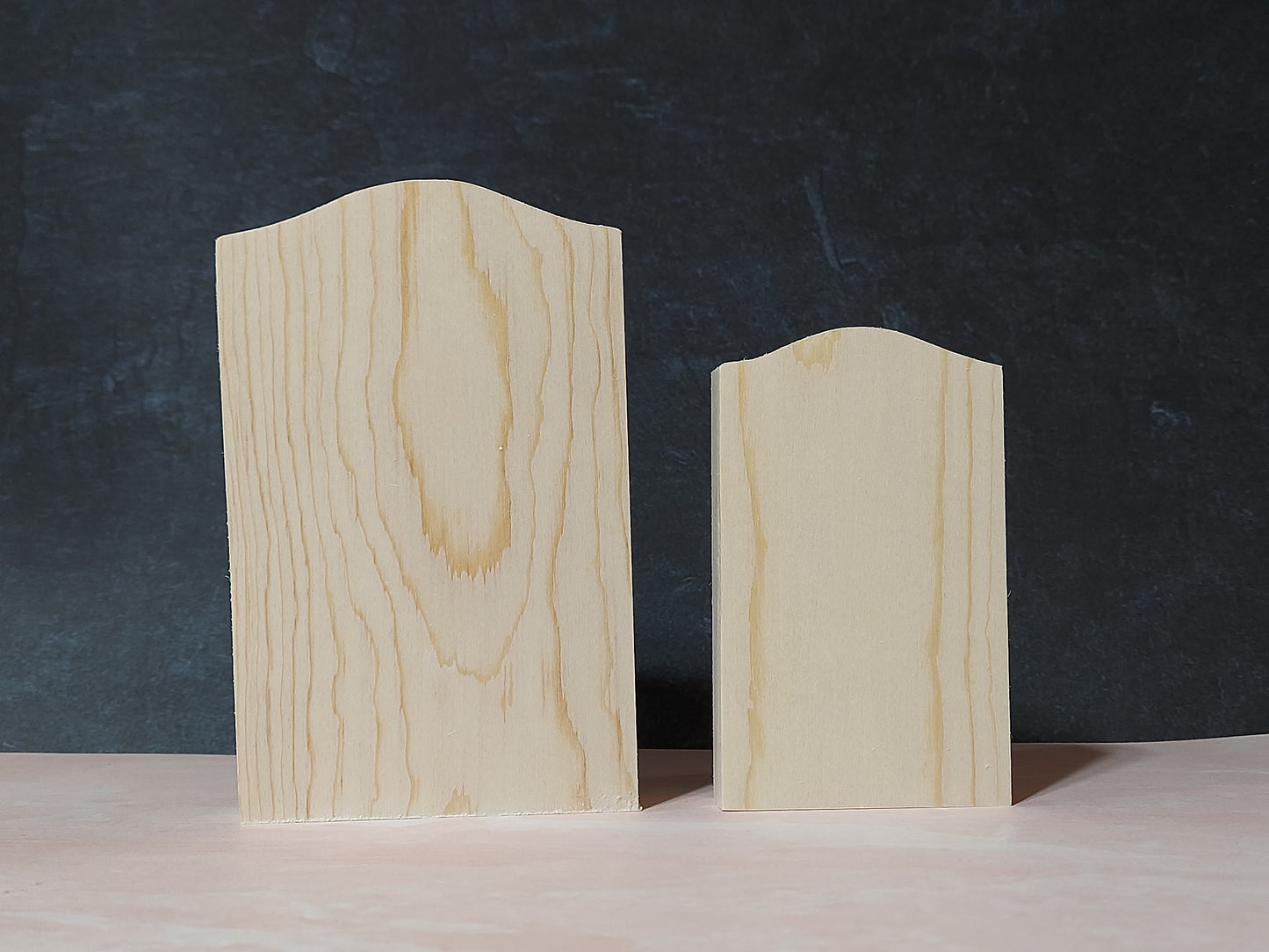 Unfinished Wooden Tombstone Cutout