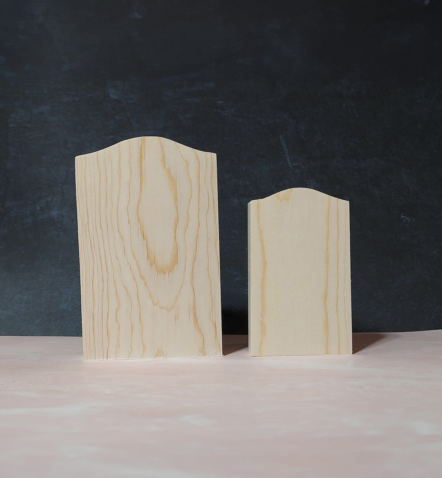 Unfinished Wooden Tombstone Cutout