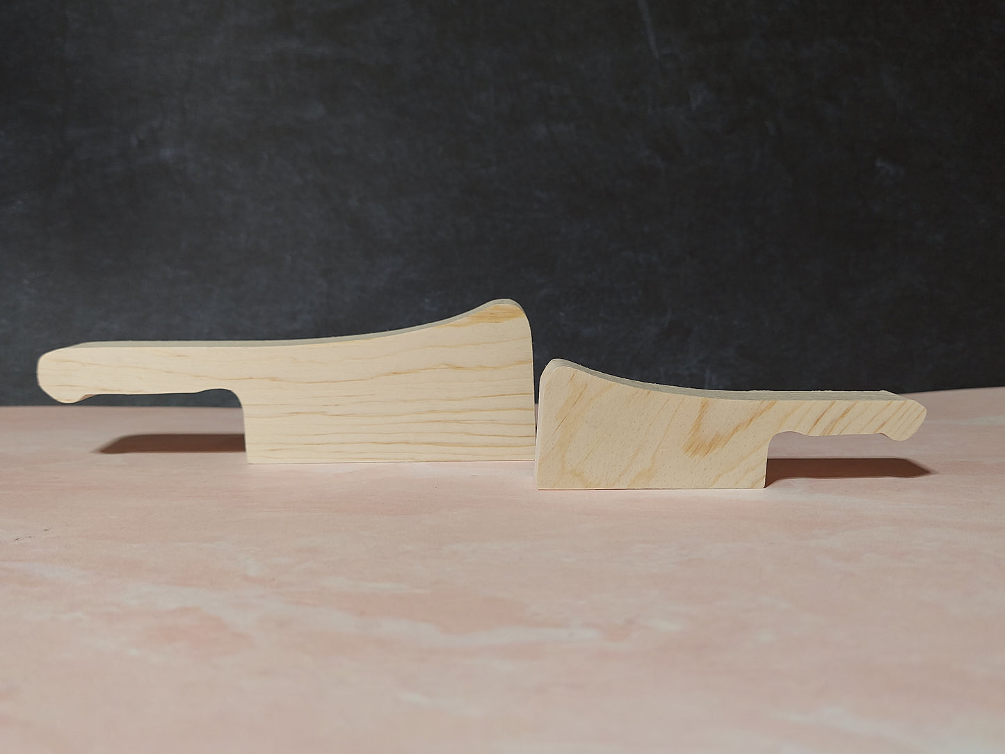 Unfinished Wooden Cleaver  Cutout