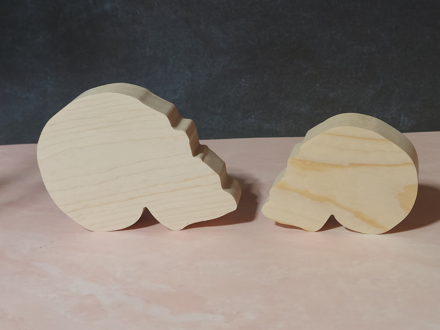 Unfinished Wooden Skull Cutout