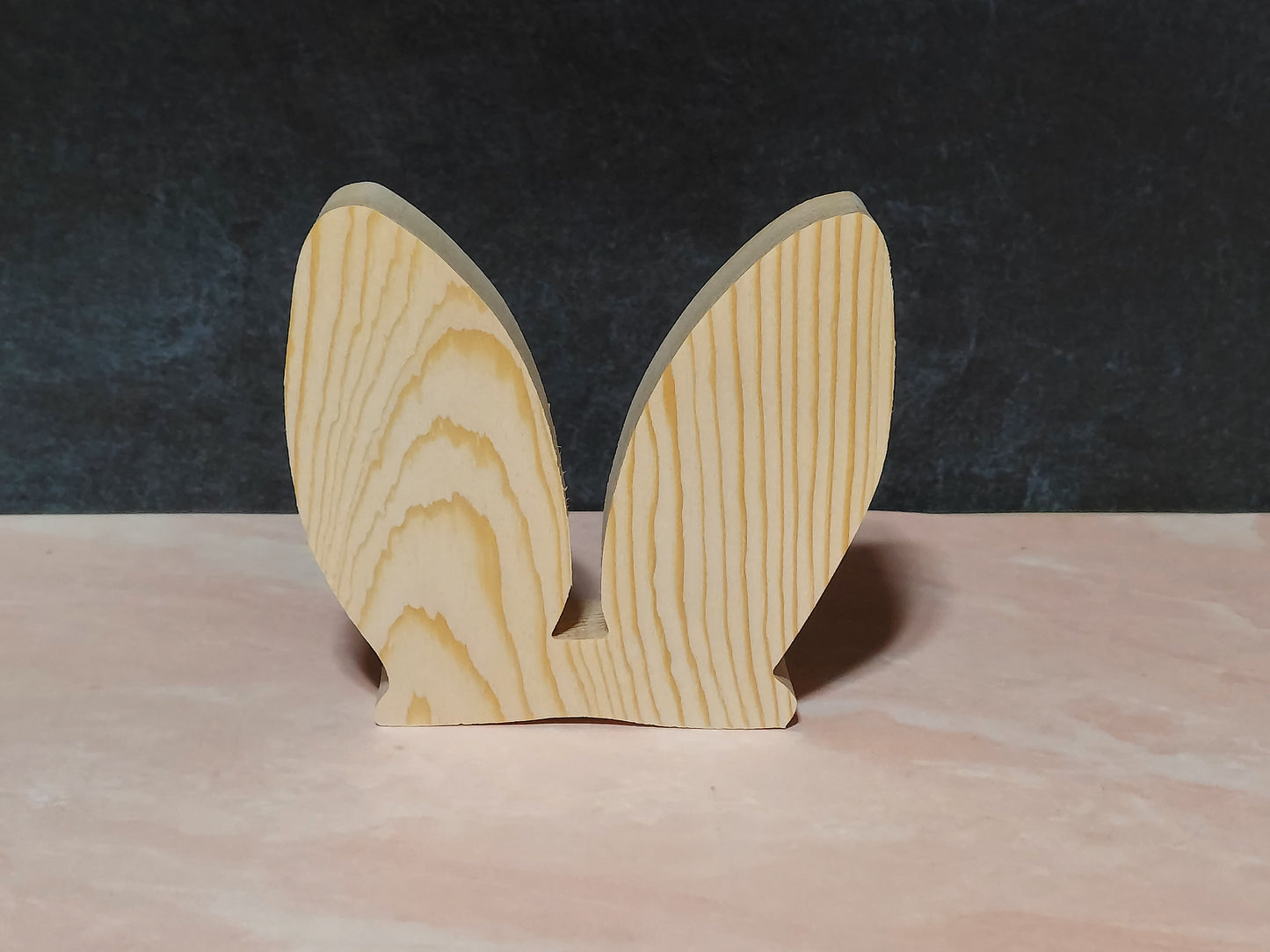 Unfinished Wooden Bunny Ears Cutout