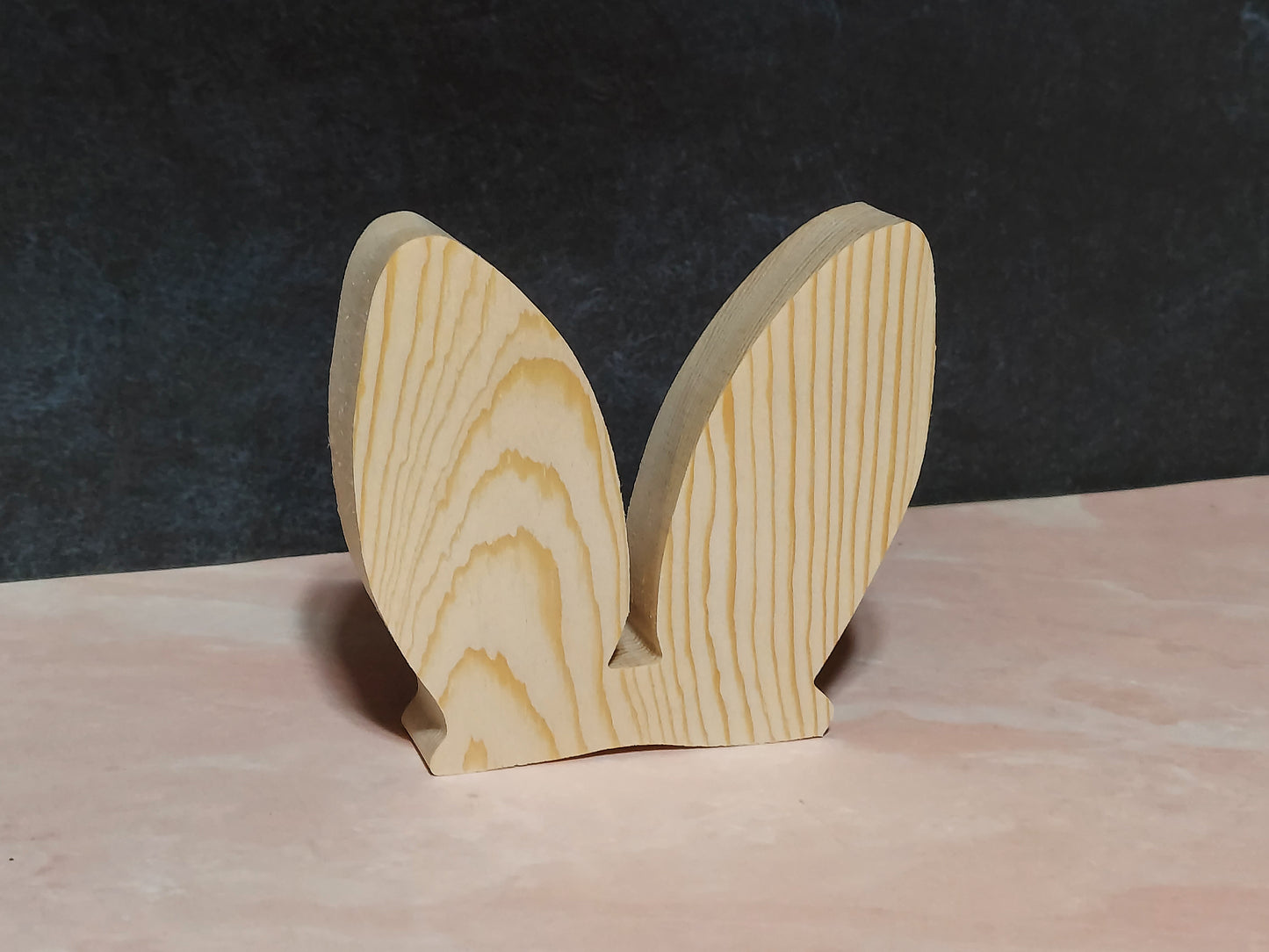 Unfinished Wooden Bunny Ears Cutout