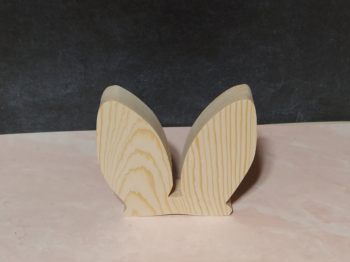 Unfinished Wooden Bunny Ears Cutout