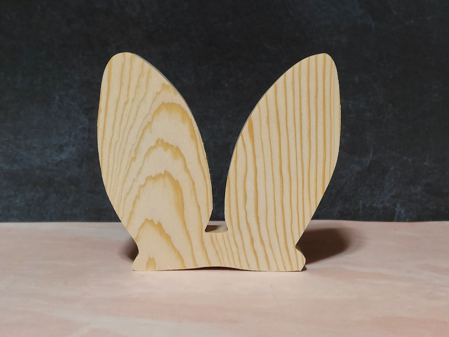 Unfinished Wooden Bunny Ears Cutout
