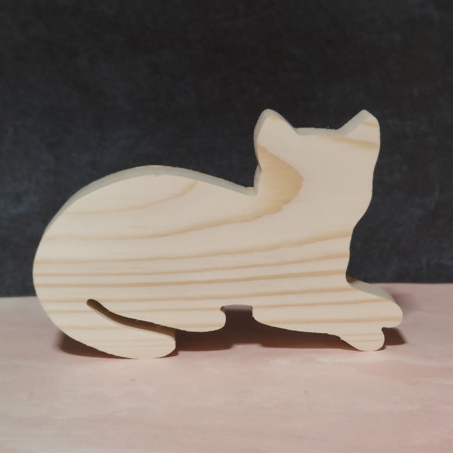 Unfinished Wooden Cat Cutout