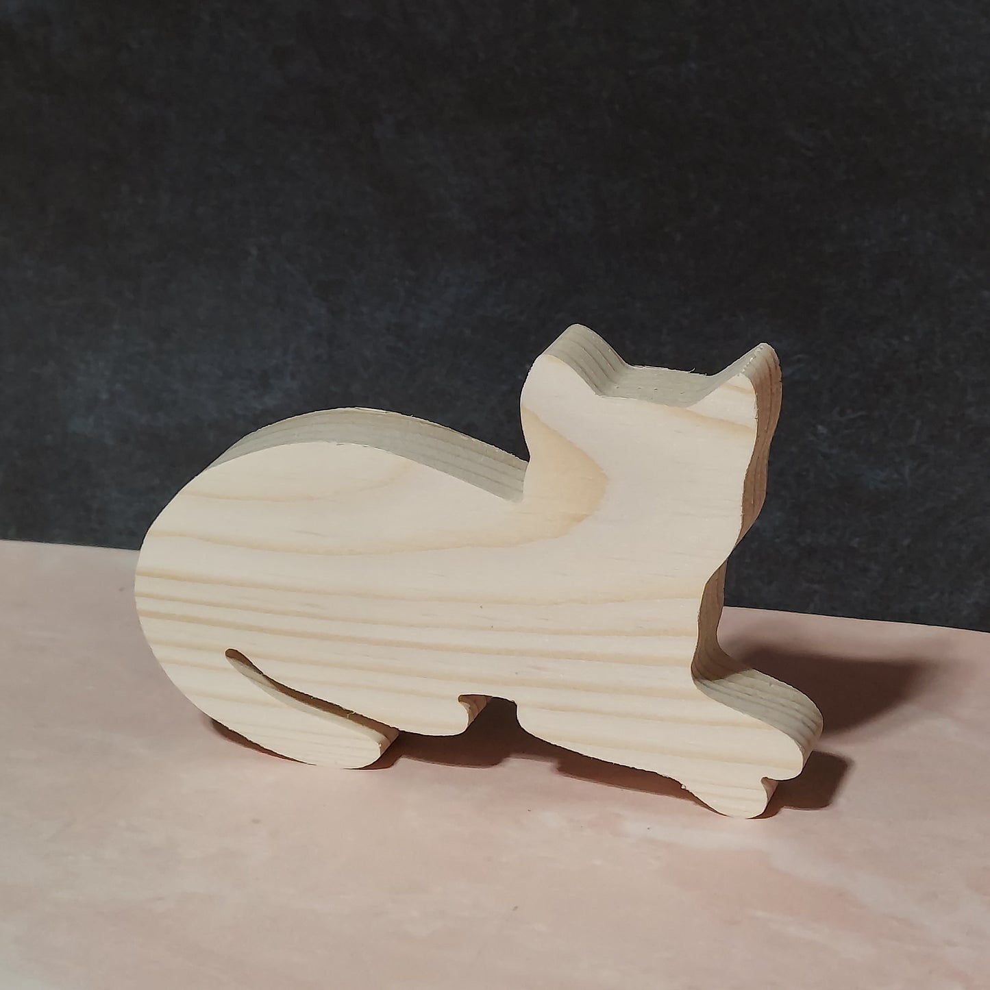 Unfinished Wooden Cat Cutout