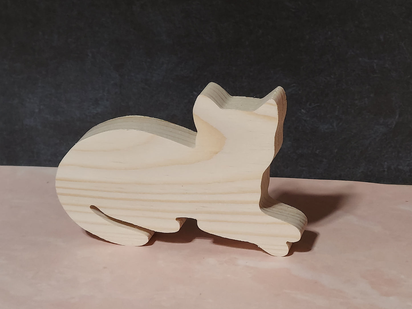 Unfinished Wooden Cat Cutout