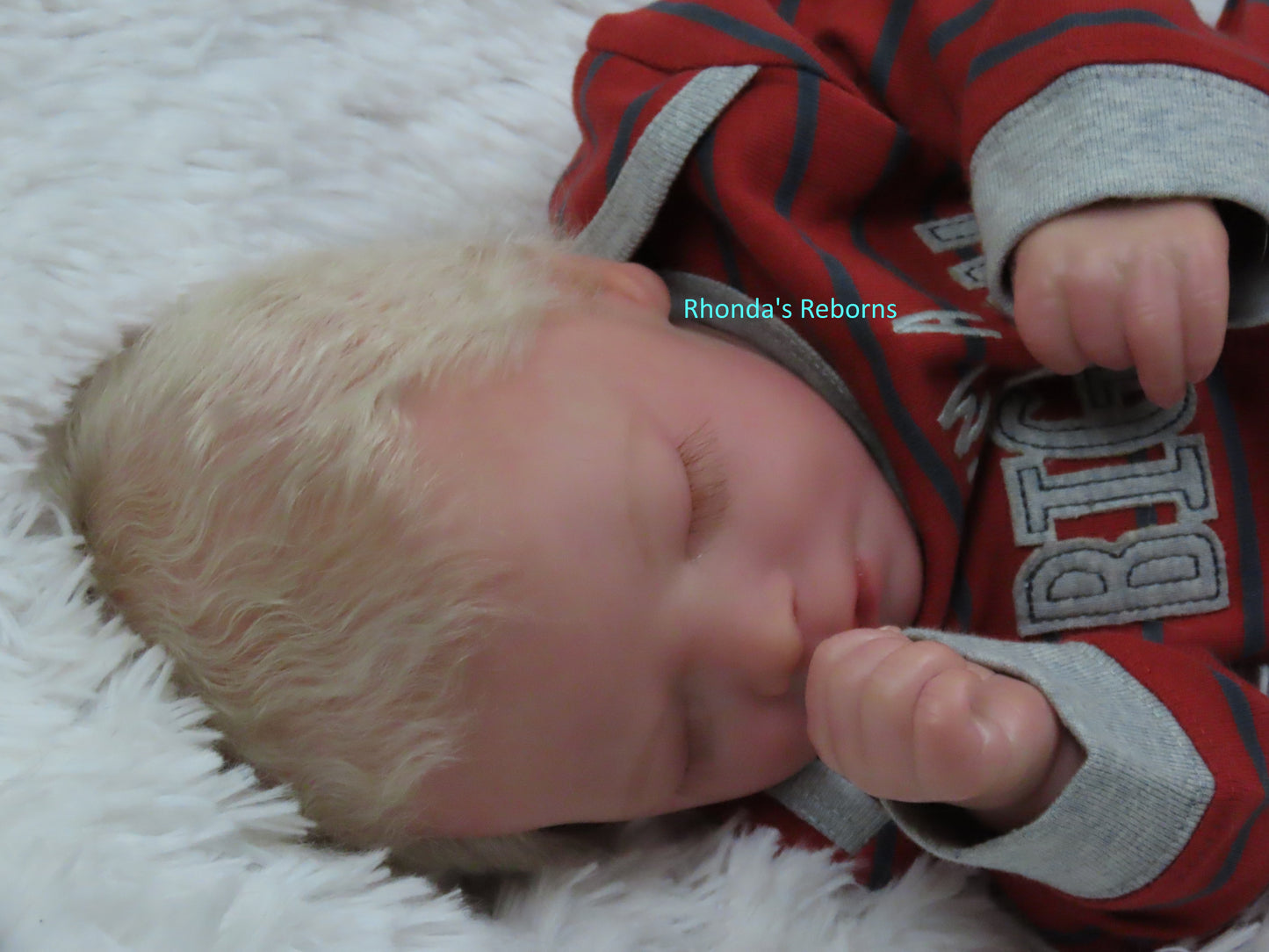 Darren Sleeping - Custom Reborn Baby