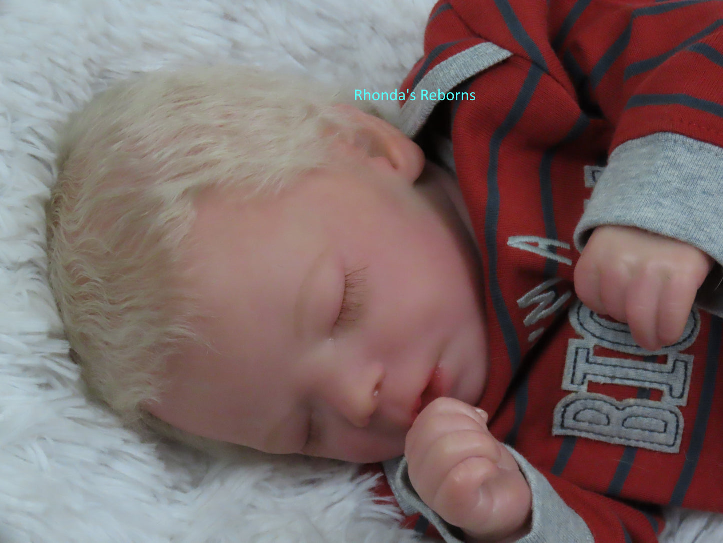 Darren Sleeping - Custom Reborn Baby