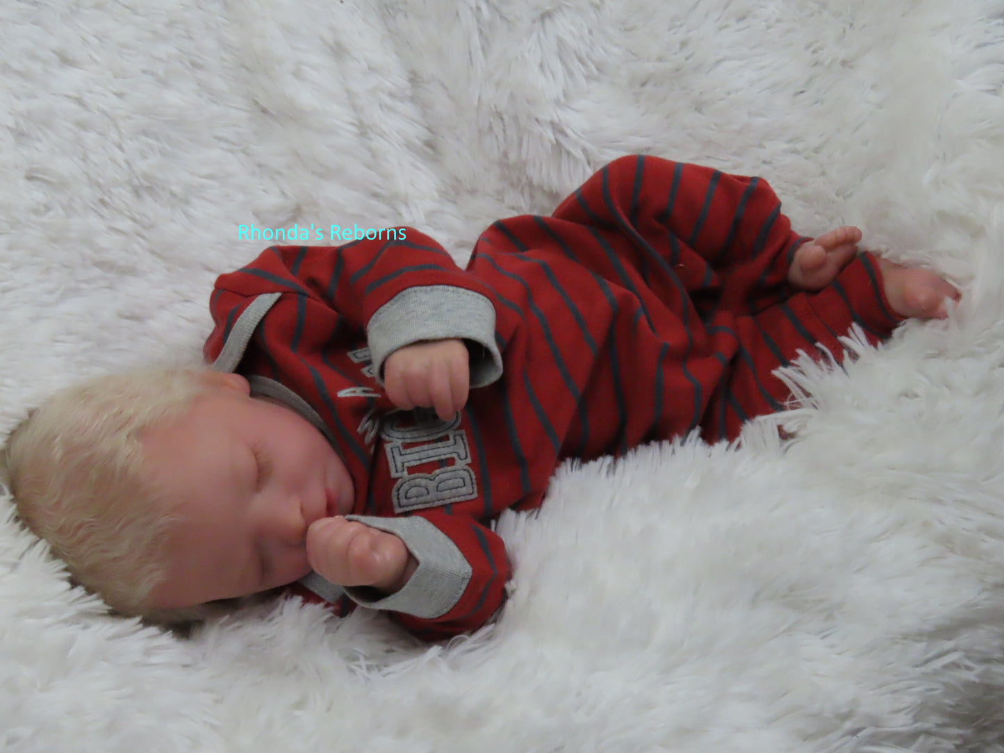 Darren Sleeping - Custom Reborn Baby