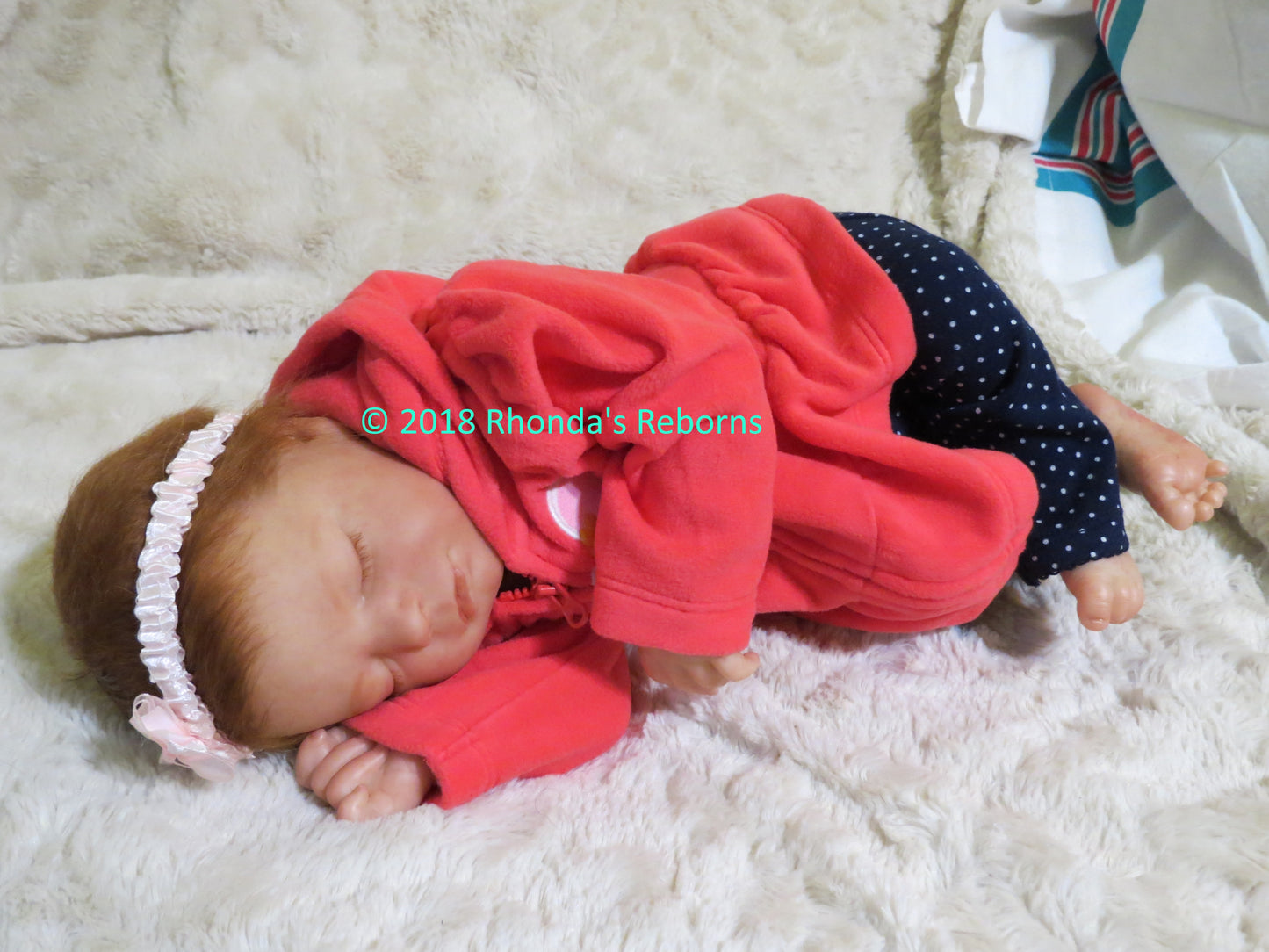 Macey Sleeping - Custom Reborn Baby